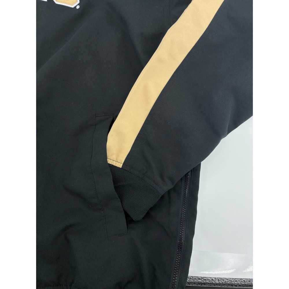 Knights Apparel Idaho Vandals‎ Windbreaker Pullover Jacket Black Gold Mens Large - Picture 4 of 10